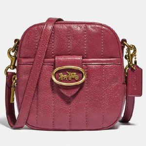 Coach Kat Bag With Quilting Dusty Pink Leather